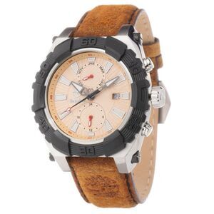 Timberland Brown Leather Dress Men's Watch